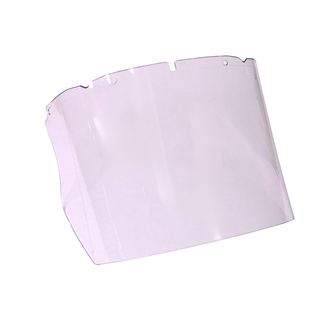 Faceshield visor, clear, 8x17in