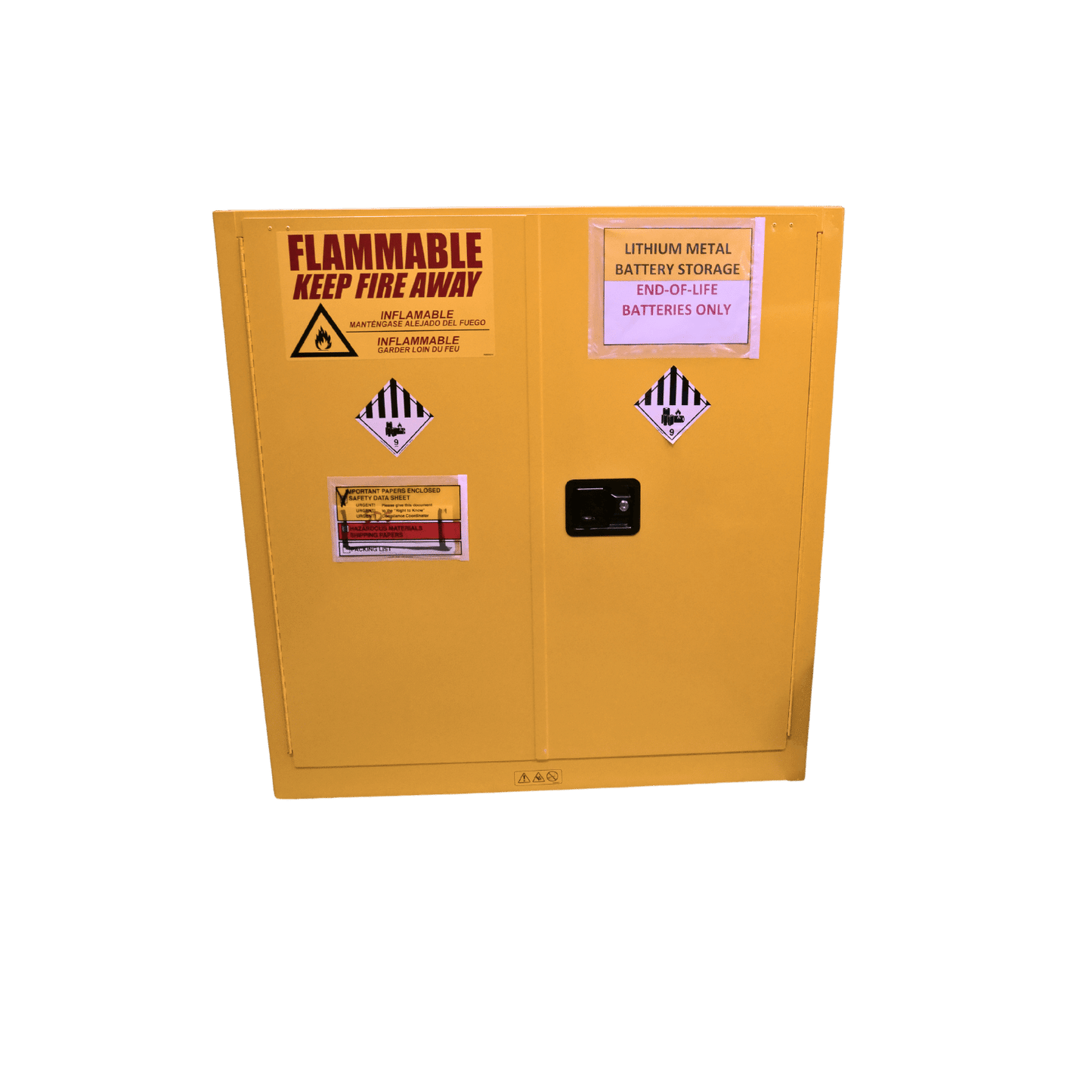 Battery storage cabinet, 18x43x44in