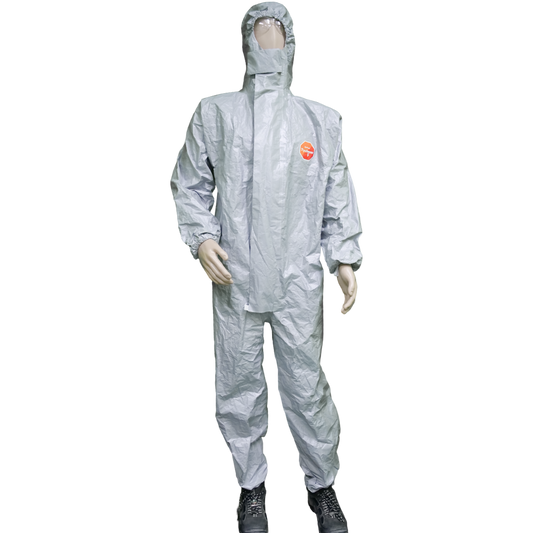 Coverall, Tychem F, grey, size L