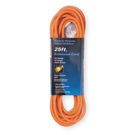 Extension cord, 1 outlet, 25ft