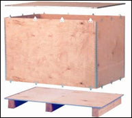 Crate, wood, 50D/Y, ID 2000x800x800mm, 10 crates